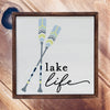 10x10 Lake Life Sign With Paddles